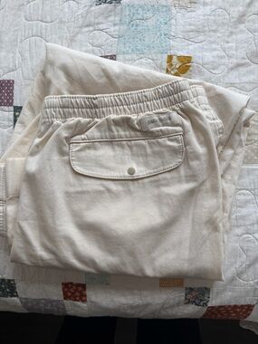 Patagonia Cream Elastic-Waist Cotton Joggers